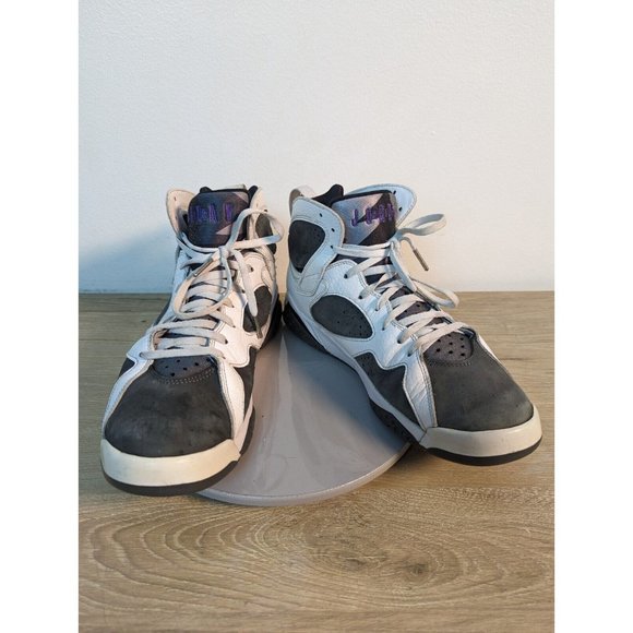 Nike Air Jordan Retro Flint 2021 Men's Size 11 White/Grey/Purple